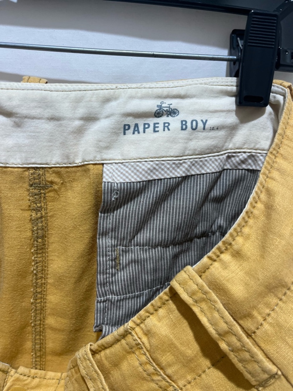 Anthropology Paper boy Casual Mustard Cargo Skirt 100% cotton - Picture 8 of 8